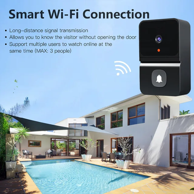 Z30 Smart Visual Doorbell Two-way Intercom Infrared Night Vision Remote Monitoring Security System Wifi Video Door Bell 4