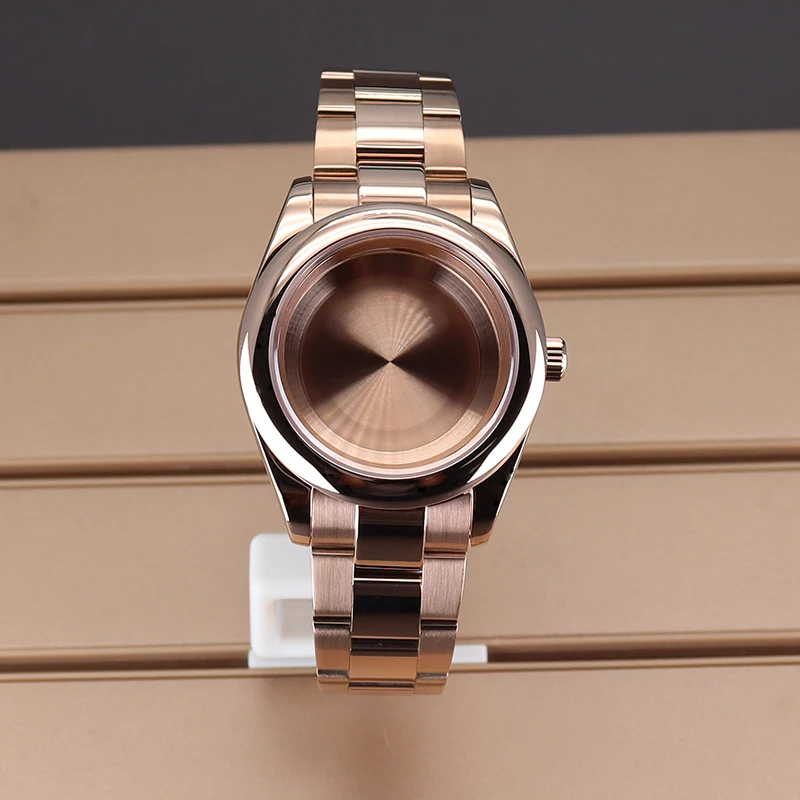 

Rose Gold 36mm 40mm Sapphire Glass Watch Case Bracelet Part For oyster perpetual nh34 nh35 nh36 Miyota 8215 Movement 28.5mm Dial