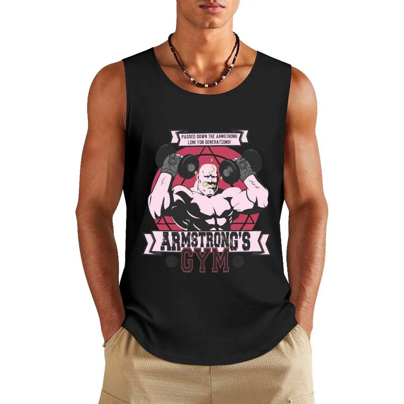 

Майка для тренажерного зала Strong Arm, Мужская футболка, аниме майка для тренажерного зала