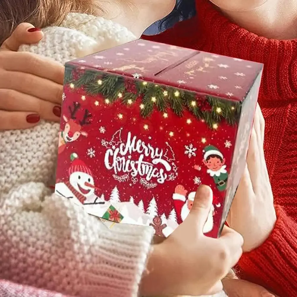 Christmas Money Holders For Cash Holiday Cash Box Holder Desk Decor Home Decor Pull Out Box Money Holder Merry Christmas Box