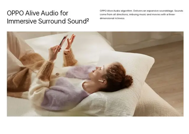 Official Oppo Enco Air 3 Wireless Bluetooth Headphone AI Noise Cancellation Earphone 13.4mm Large Composite Driver 2