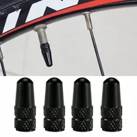 4PCS Aluminum Alloy Presta Valve Caps French Air Valve Covers for Road MTB Track Racing Bike Tires 3