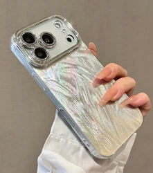 Luxury Bling Glitter Magnetic Phone Case - Premium Hard Cover Protector - iPhone 14 Pro (Silver)
