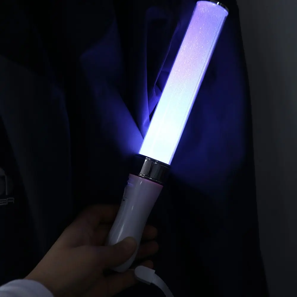 15가지 색상 전환 가능한 LED 라이트 스틱 창의적인 휴대용 야광봉 다채로운 분위기 램프 결혼식 축하 행사