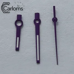 Silver, Gold, Rose, Black, and Green Luminous Watch Hands - Premium Quality Replacement Parts (Purple)