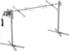 Splicable Rotisserie Grill Kit, 56-Inch Sectional Spit Rod with Heat Shield for Pig Lamb, 132 lbs Capacity, Automatic 52W Motor, 2