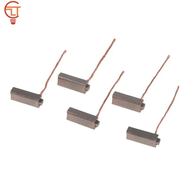 하이 퀄리티 구리 전기 발전기 탄소 브러시, 자동차 발전기 전동 공구, 자동차 레귤레이터, 낮은 구리, 10 개, 5*7*19mm