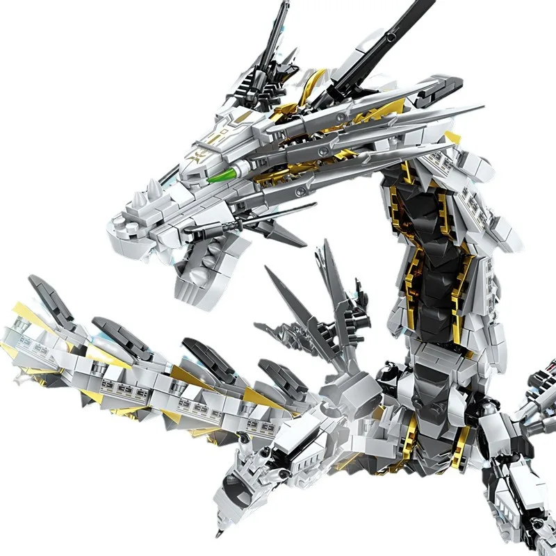 

Chinese Sky Dragon Block DIY Mechanical Building Brick Toy For Boy Girls Kids New Years Decor
