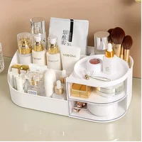 Chic Drawer-Style Cosmetic Organizer Portable Makeup Storage Box For Skincare, Lipstick & More Desktop Storage Stationery Box 2