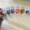 NEW 2PCS/Set 1:12 Miniature Fruit Jam Bottle Bee Honey Pretend Food for Dollhouse Kitchen Play Accessories 1