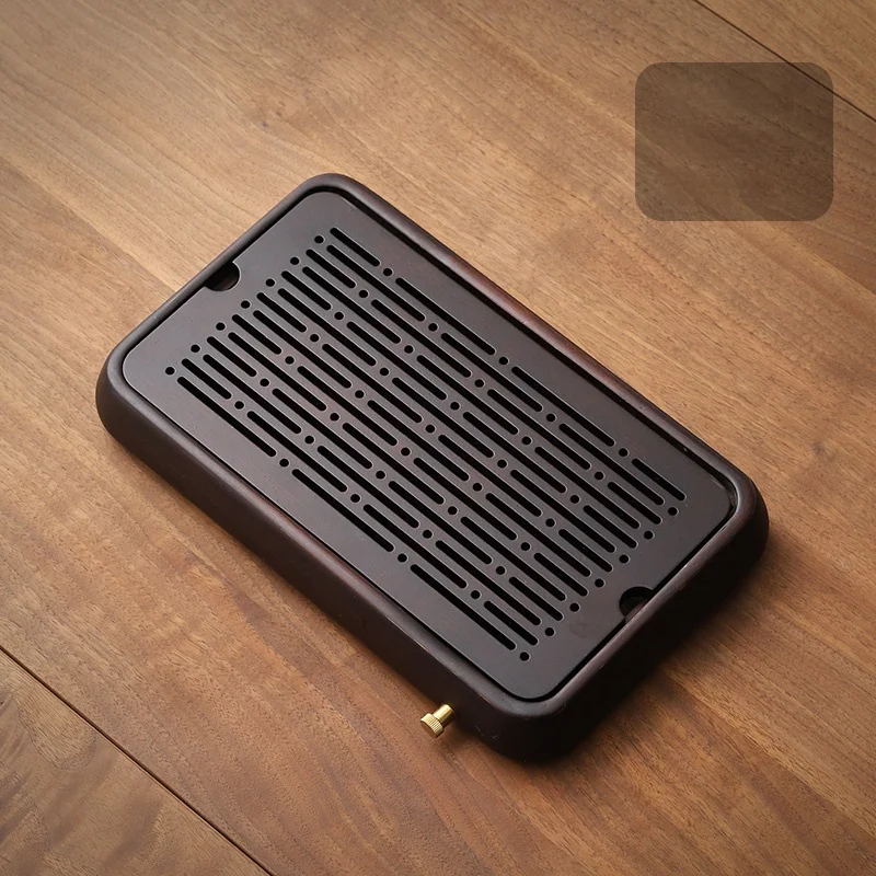 GIANXI Home And Kitchen Wooden Tray Rectangle Bamboo Tea Tray For Chaban Tea Table Coffee And Tea Tools Decorative Tray