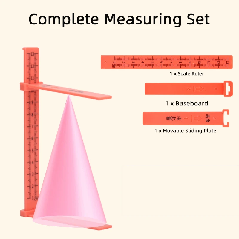 Math Geometry Kit - 3D Cylinder&Cone Volume Demonstrator,Surface Area Calculating Model with Measuring Tools,Hands-On Education - 3