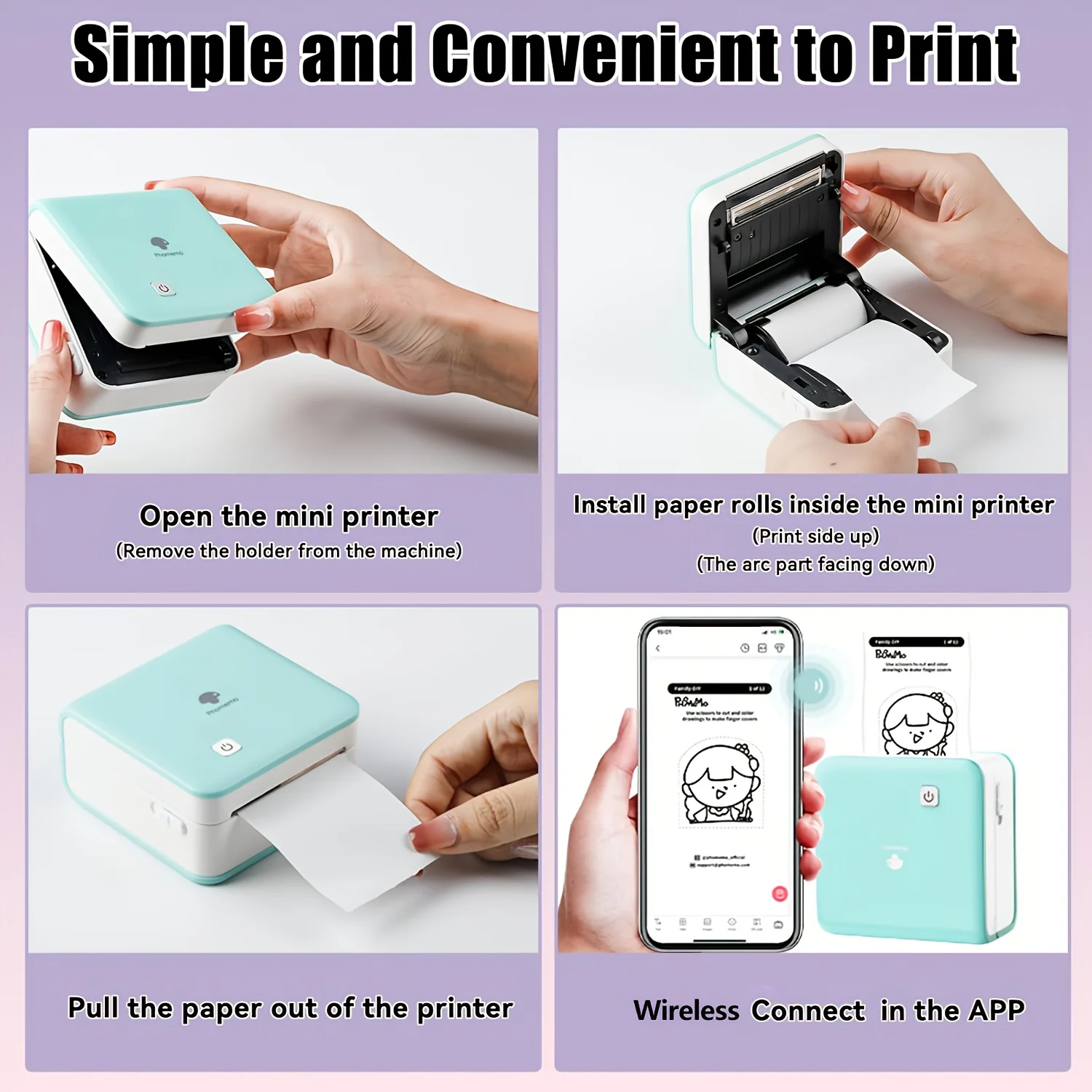 T02/M02X/M02L White Sticker Paper - 3 Rolls of Self-Adhesive Thermal Printer Paper, 53mm x 3.5m, 10 Years Preservation