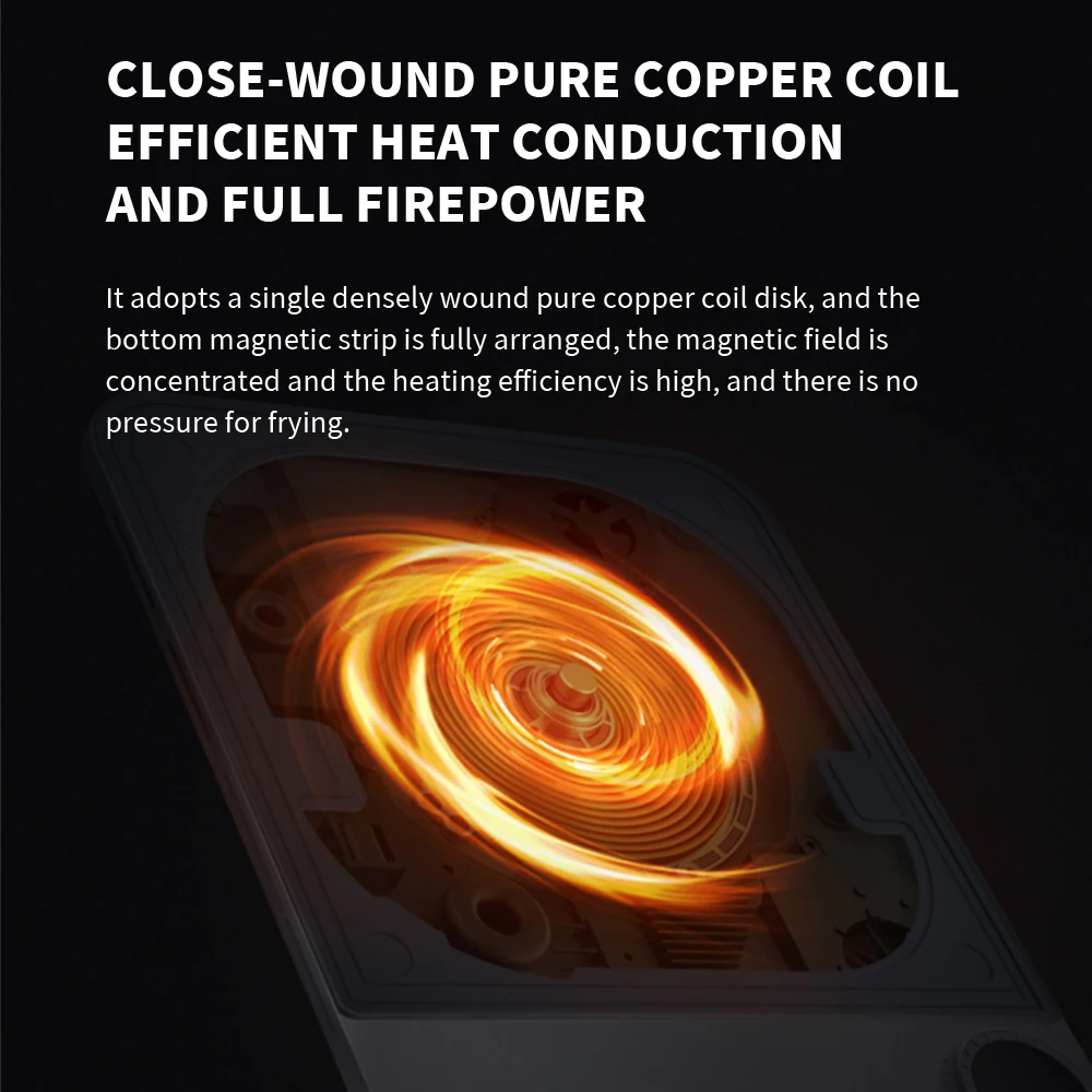XIAOMI Mijia Ultra-thin Induction Cooker 2100W Smart Home Induction Cooker 23mm ultra-thin Connect to Mijia APP induction cooker