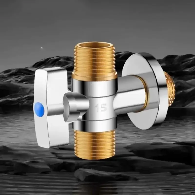 2 Pieces practical 1/4 Turn Stop Valves Crimps F1807 X 3/8 Inch OD Compression Suitable for Toilets and Faucets