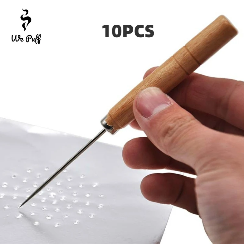 WU PUFF Hookah Wooden Foil Poker Puncher Foil Piercing Tool Single Needle Puncher Chicha Aluminum Shisha Accessories