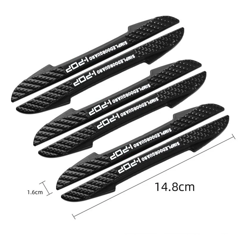 6Pcs Car Door Edge Protection Sticker Rearview Mirror Protects Scratches Protector Car Door Crash Bar Strip Auto Car Accessories