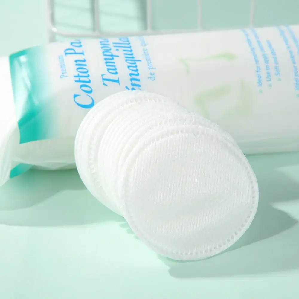 Soft Double Sided Cotton Makeup Remover Pads for Facial Cleansing