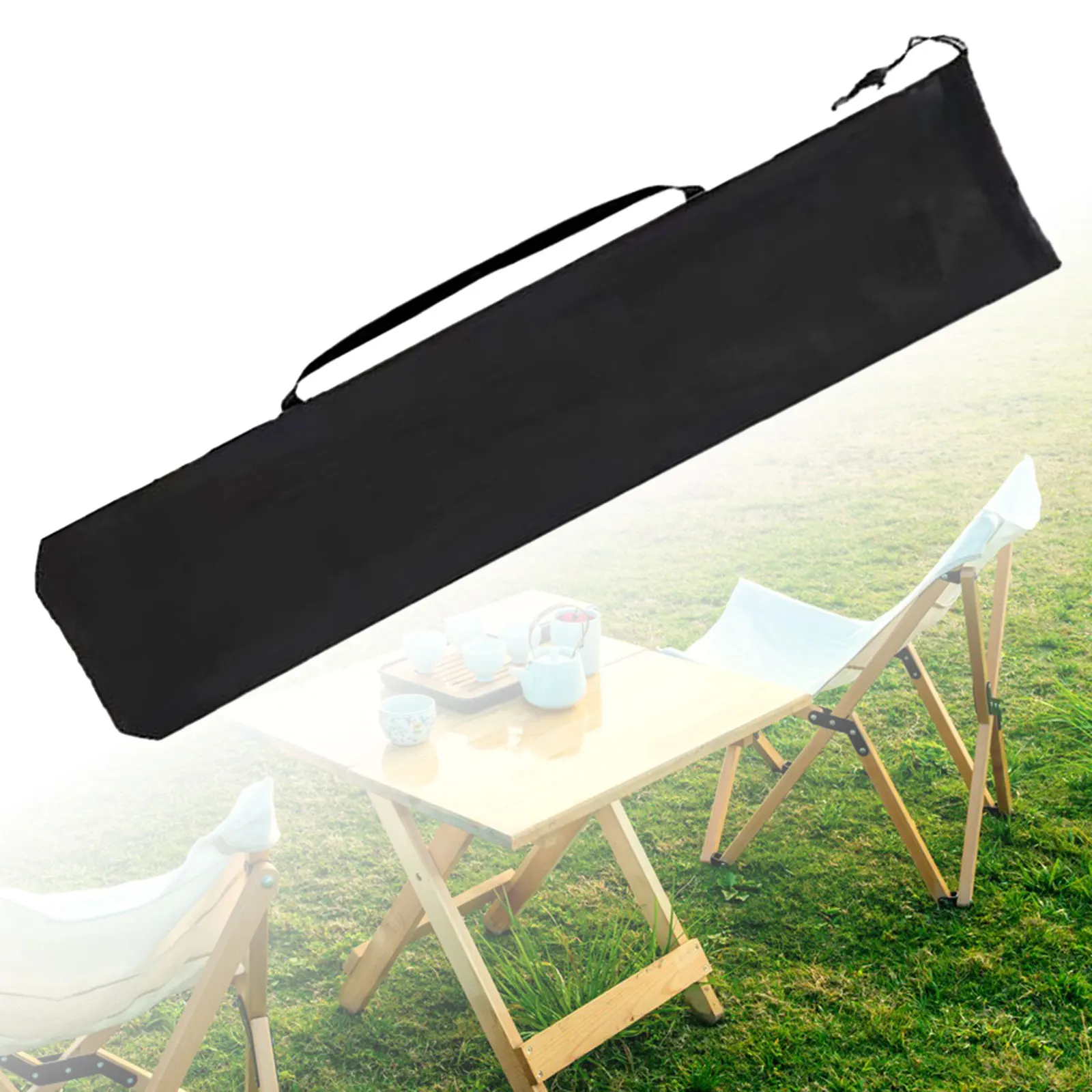 Folding Chair Bag with Handle Lightweight Drawstring Opening Folding Chair Carry Bag for Picnic Beach Home Hiking Backyard