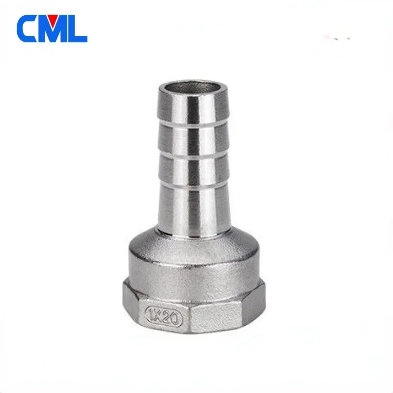 Pipe Fitting Hose Pipe Fitting Hose Barb Tail 6/8/10/12/14MM SS304 Stainless Steel Pipe Fitting 1/8