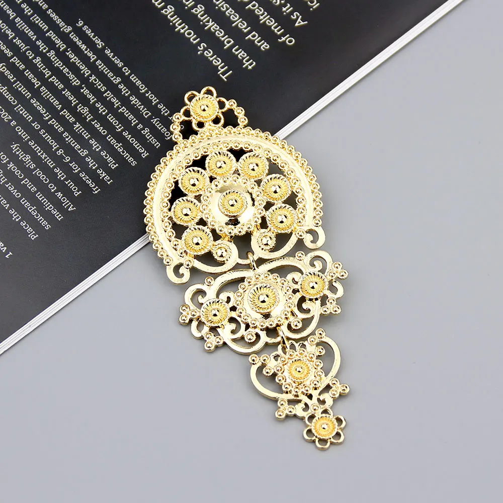 Bohemia Women Flower Pendant Brooch Pins Retro Gold Silver Color Bridal Wedding Jewelry Gift pin brooches,clothing brooch,flower brooch,art brooches,enamel brooches,acrylic brooches,metal brooches