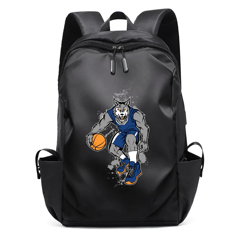 

Водонепроницаемый рюкзак для мужчин и женщин, вместительный ранец с мультяшным аниме принтом для студентов колледжа, ноутбука, школьная сумка