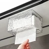 Wall Mounted Tissue Boxes Toilet Paper Container Holders Punch Free Paper Drawer Storage Case Bathroom Accessories 5