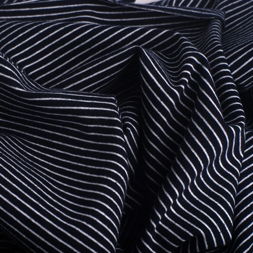 wide 1mm stripe 100% cotton knitting elastic fabric DIY sewing clothing cloth 165cm wide 100% tissu hometextile tela sewing 5