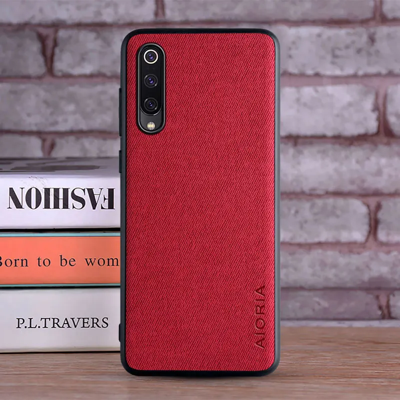 Textile Case for Xiaomi mi9 Lite mi 9 SE Soft TPU with Hard PC 3in1 material perfect touching feel 4