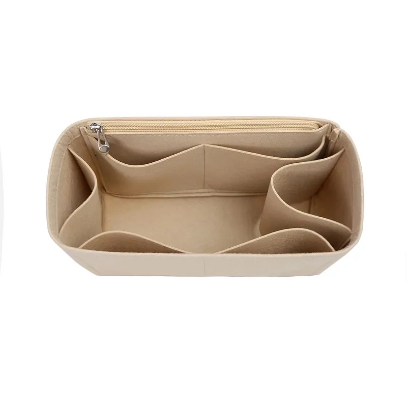 Fits LOW-WE PUZZLE Insert Bag Organizer Makeup Handbag Organizer Portable Cosmetic Bag Women Luxury Designer