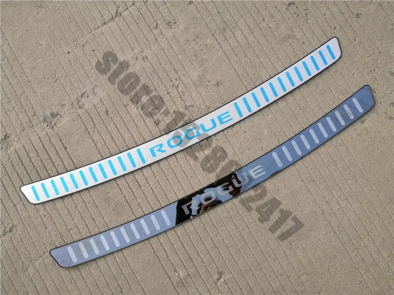 2014-Rear Bumper Protector Sill Scuff Plate/Door Sill Door rear styling For Nissan Rogue t32