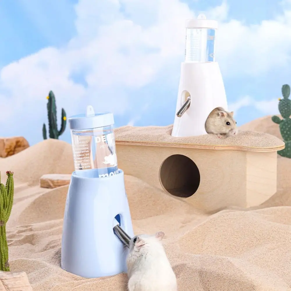 

Double Ball Design Hamster Water Bottles Pink/Blue/White Plastic Hamster Automatic Water Dispenser Leak-proof