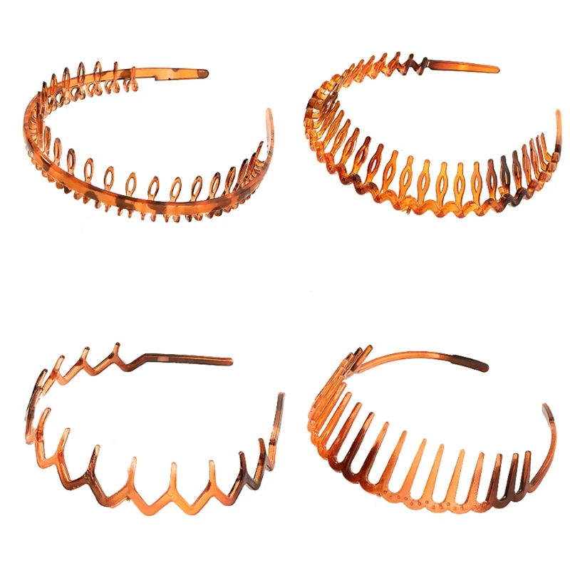 Cute Teeth Comb Headbands Comb Hair Hoop Unisex Hairband Non Slip Wire