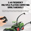 1/24 Multi DIY Functional Harvester RC Farmer Cars Kids Fun Creative Toys Farm Kits Music Vehicle Toys for Boys Gifts THE LINK 5