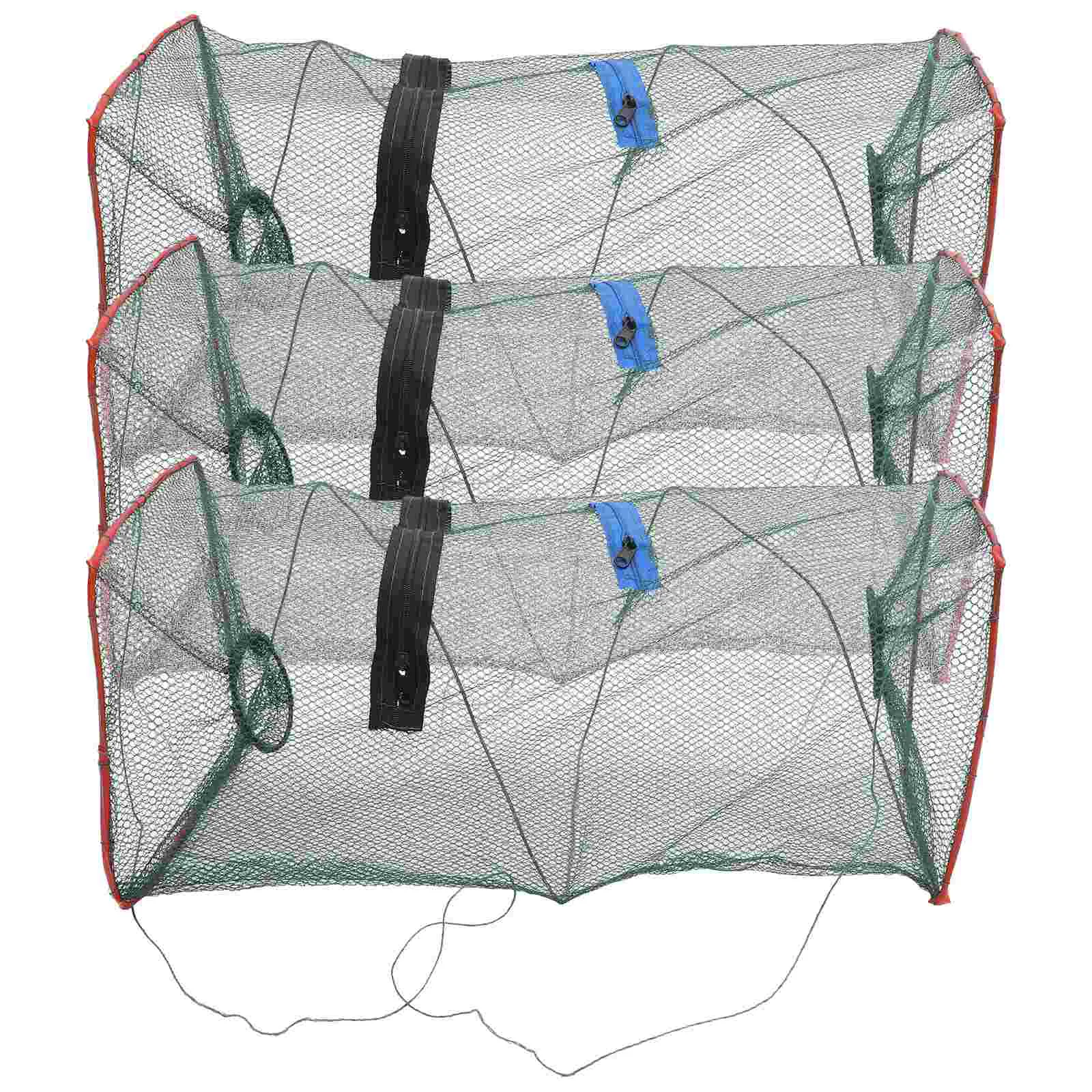 

Fishing Nets Outdoor Crab Trap Portable Shrimp Fish Trap Lobster Bait Trap Collapsible Crawfish Cast Net Random Color