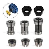 8pcs 6/6.35/8mm Collet Chuck Trimming Machine Milling Engraving Cutter Carbon Steel For Wood Router Power Tool Accessories 1