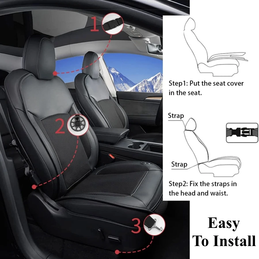 Tesla Model 3/Y Seat Covers - Summer Cool Seat Cushions – TESLAUNCH