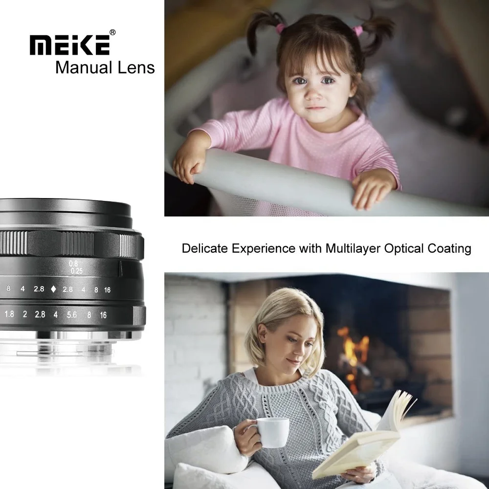메이케 25mm f1.8 대구경 광각 수동 APS-C 렌즈 E 마운트 A6000 A6400 A6300 A7 A7II A7III A9 ZV-E1 ZV-E10 II용
