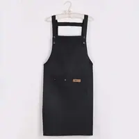 Tabliers de cuisine en toile à la mode pour femmes et hommes, tablier de travail de Chef pour gril, Restaurant, Bar, boutique, cafés, uniforme de Studios d'ongles de beauté 4
