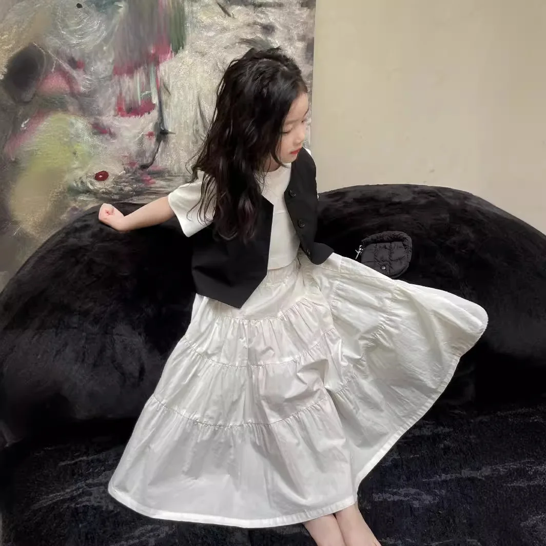 여아 조끼 코트, 한국 스타일 아동복, 소년 소녀 후드 캐주얼 조끼, 어린이 세트 단색 조끼, 가디건 의류, 2024