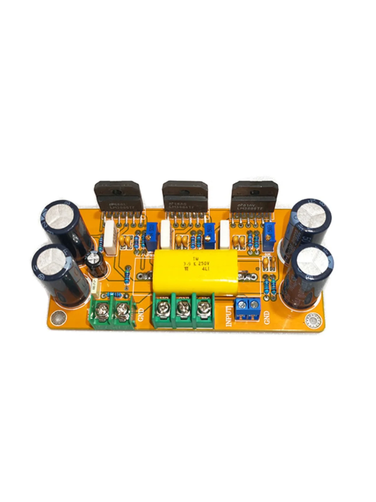 LM3886 * 3 parallel power amplifier board, reference Lelin line (mono) 150W output power