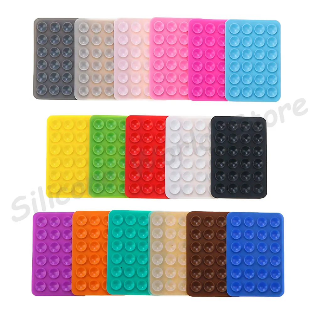 Phone and Tablet Stand Phone Suction Cup Silicone Mobile Phone Fixing Suction Cup Car Mounted Bracket Phone Case Universal Anti Slip Suction Cup Fixed Pad