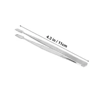 Tweezers Stamp Nipper Stainless Steel for Stamps False Eyelash Mirror Light 2