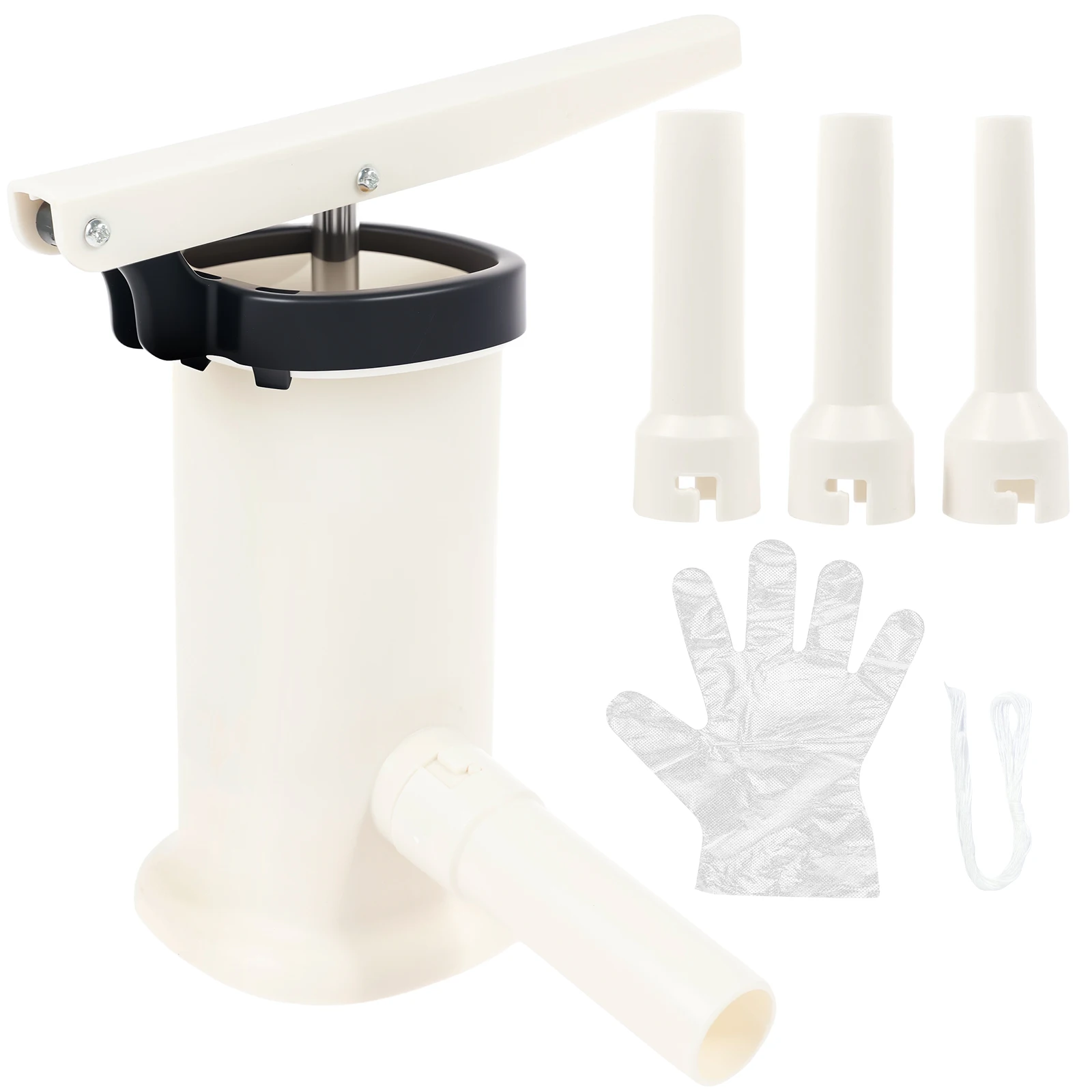 Manual Sausage Stuffer Machine Plastic Vertical Sausage Filling Machine Household Kitchen Homemade Tool Filler