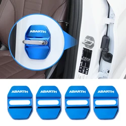 Stainless Steel Car Door Lock Protection Covers - Set of 4 (Blue)