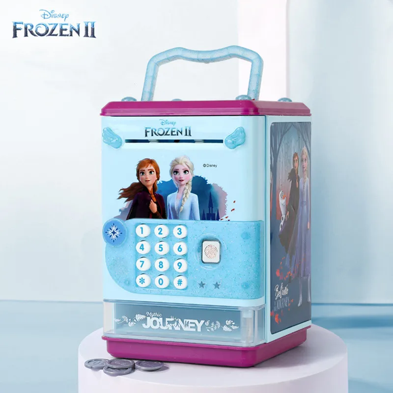 Frozen Spaarpot Safe Cash Box Digitale Coin Cash Besparingen Mini Vingerafdruk Atm Machine Kids Gift| | - AliExpress