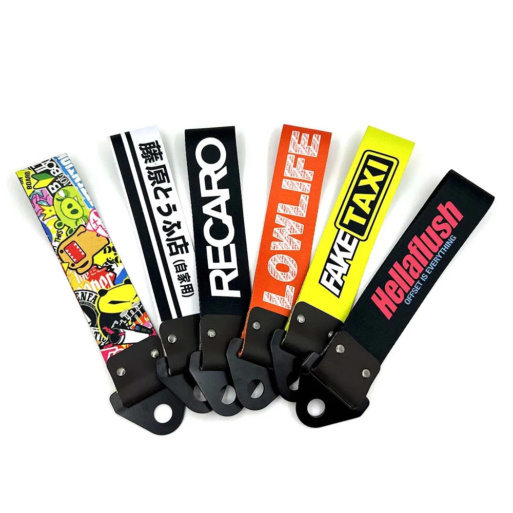 JDM Culture Car Color Pendant Tow Strap Belt Tow Rope Ribbon Auto Accessories Trailer Ropes Bumper Towing Strap For Honda nylon tow strap car tow decoration car decoration strap car tow strap car accessories strap