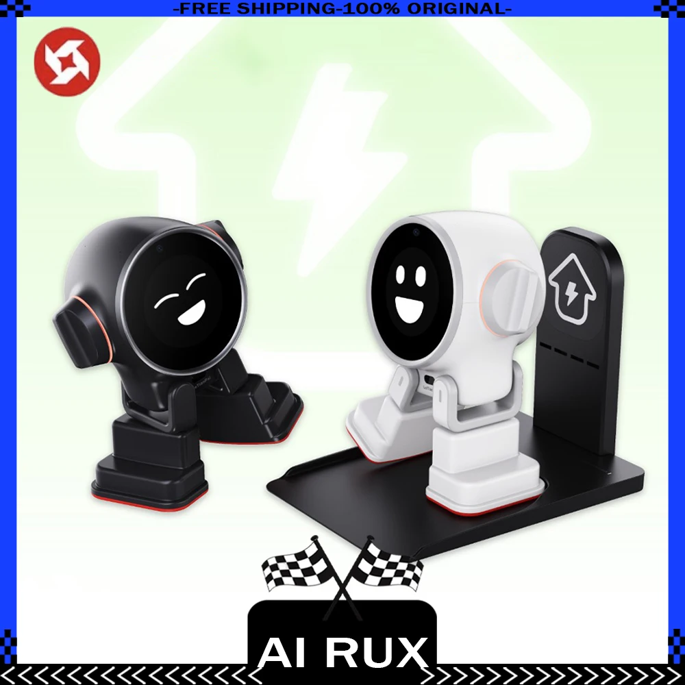 AI Rux Smart Robot Emotional Interaction Companion Pet Robot Desktop Decoretion Kawaii Pet For Children Christmas Present Custom