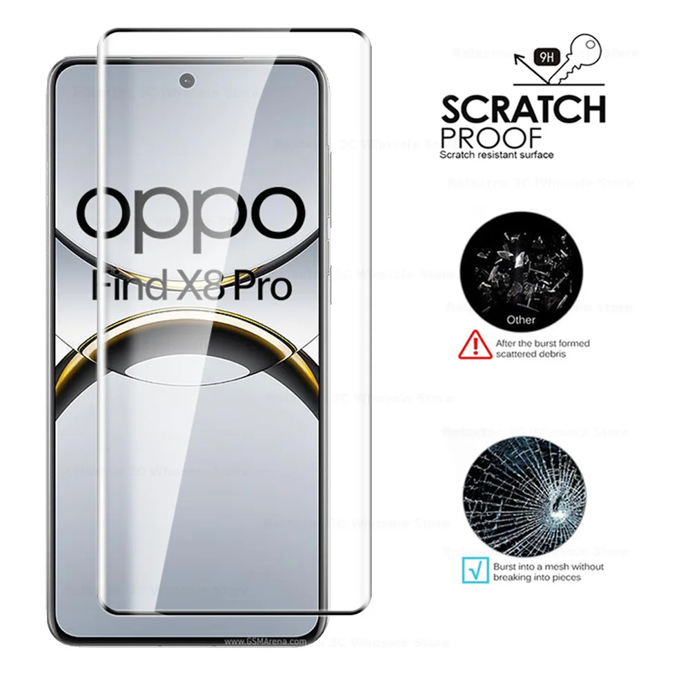 Premium 9D Curved Tempered Glass Screen Protector Set - 3-Pack