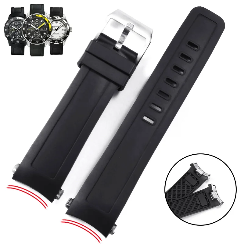 Cinturino In Silicone Adatto Per Iwc Aquatimer Iw356802/376705 Cinturino In Gomma A Sgancio Rapido Per Uomo